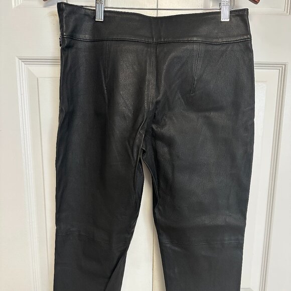 IRIS & INK Lamb Leather pants UK14 (US 10 or Medium) - Picture 4 of 5